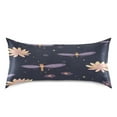 thumbnail image 3 of Dragonflies and Flowers Satin Pillowcase 20''x30'' Double-Sided Print Soft Wrinkle Resistant, 3 of 9