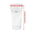 thumbnail image 3 of 3 Pack 16 oz Cup with Lid Replacement Part 303KKU 305KKU Compatible with Nutri Ninja BL660 BL663 BL663CO BL665Q BL740 BL780 BL810 BL820 BL830, 3 of 6