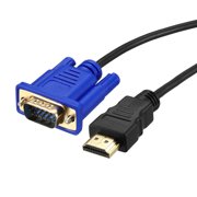 HDMI to VGA Cable Male to Male Video Adapter Cable 32ft 10m Black for Monitor Duplication