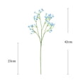 thumbnail image 5 of Yesbay 6 Pcs 42CM Artificial sbreath 3 Fork Realistic Fake Flower Home Wedding Party Table Centerpiece Faux Bloom Decoration, 5 of 8
