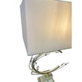 thumbnail image 3 of Living Design 1 Light Silver Metal Frame Table Lamp With Clear Crystal, 3 of 5