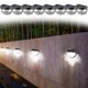 thumbnail image 1 of Fiudx Luces Solares para Cercas, Poste de Luz Solar Dusk Till Dawn, Lámpara de Jardín Impermeable Ip65, Ideal para Escaleras, Terrazas, Decoración de Exterior, Vida Útil de 10 000 H, Diseño Ecológico, 1 of 3