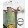 thumbnail image 6 of nqOlkjepod Outdoor Curtains for Patio Waterproof, Country Dragonfly Outdoor Privacy Panels Grommet, Retro Oil Painting Wooden Grain Blackout Outside Curtains for Porch/Cabana 54"x84", 2 Panels, 6 of 8