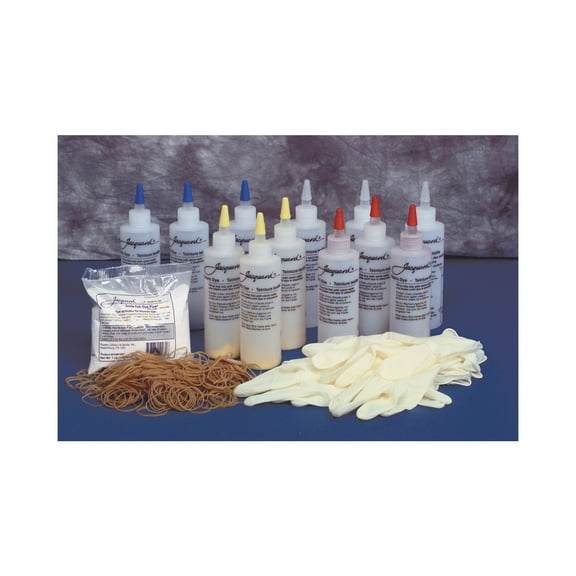 Jacquard Economy Tie-Dye Kit, Supplies for up to 30 Shirts, Assorted Primary Colors