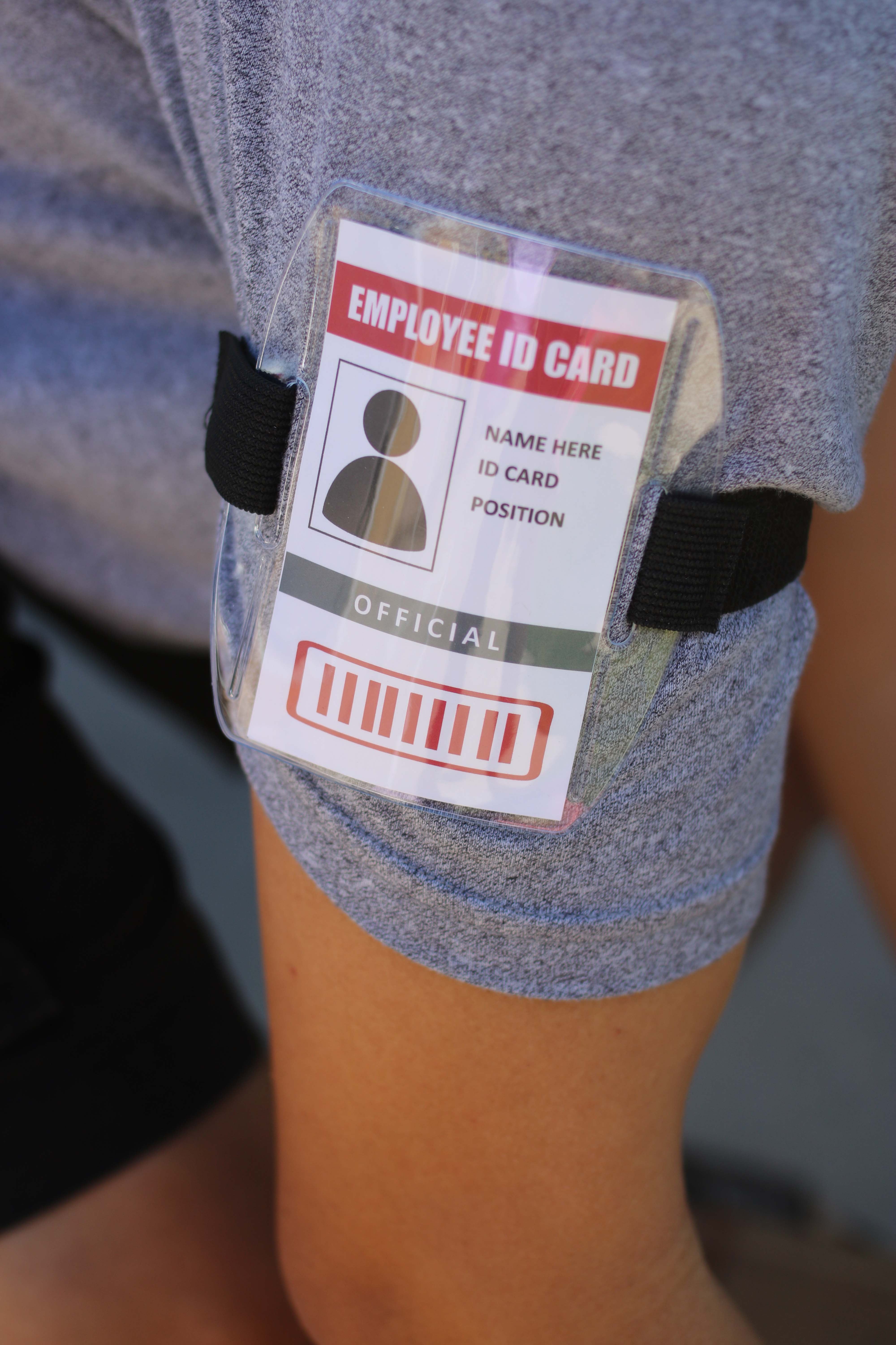 Arm Band ID Badge Holder with Black Strap Arm Band by OnDepot.com - Pack of 50 PCS