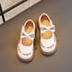 thumbnail image 1 of Zapatos de niña Otoño Zapatos pequeños de cuero con estampado floral Zapatos con lazo Zapatos de princesa de boca baja para rendimiento Primavera y otoño, 1 of 6