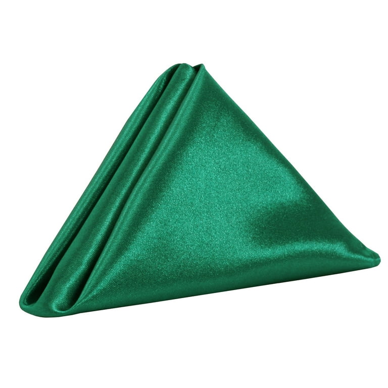 10 Pack 20 Inch Polyester Cloth Napkins Hunter Green - Your Chair Covers  Inc.