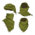 thumbnail image 2 of Rothco Shemagh Desert Keffiyeh Scarf, Olive Drab / White, 2 of 2