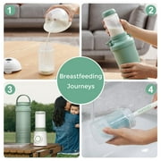Momcozy 22oz Portable Breast Milk Cooler for Outdoor, Life Saver with 360° Total Cooling for 24 Hours, Larger Capacity Travel Breastmilk Chiller with 2pcs Baby Bottles for Breastmilk Storage