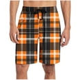 thumbnail image 1 of Mens Pantalones de Verano Ligero Casual Algodón Medio Pantalones Cortos, Ropa de Dormir de Color Sólido Y Pantalones de Vestuario, 1 of 8