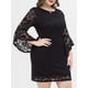 thumbnail image 5 of Vestido, Vestido de encaje de talla grande para mujer Vestido elegante de fiesta de noche negro Meterk Extragrande, 5 of 7