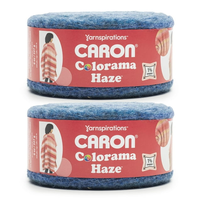 Hilo Caron Colorama Haze Azul Luna 2 Paquetes de 227 g