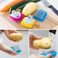 thumbnail image 4 of Bewildely 3 cepillos para frutas y verduras, estropajo de plástico para zanahorias, patatas, champiñones, multifunción, protección de manos, Cocina y Comedor, 4 of 6