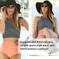 thumbnail image 2 of Toystoory Traje de baño cómodo para mujer Manténgase a la moda en la playa Conjunto de bikinis de cintura alta de secado rápido Traje de baño l, 2 of 3