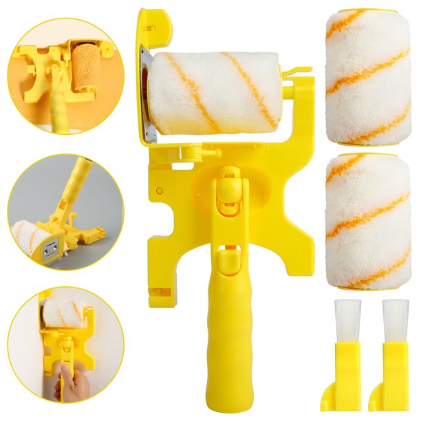 EEEkit Paint Roller Brush, Multifunctional CleanCut Paint Edger Roller