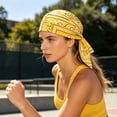 thumbnail image 6 of Adjustable Paisley Bandana Headscarf Cap Breathable Polyester Head Wrap for Outdoor Sports, 6 of 8