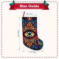 thumbnail image 3 of Goofa Vibrant Psychedelic Eye for Christmas Stockings, 18inch Xmas Hanging Stocking Decorations for Christmas Party Family Decor, 3 of 7