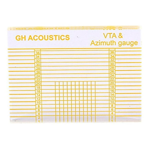 VTA Cartridge Azimuth Alignment Ruler for Turntable Phono Tonearm Block