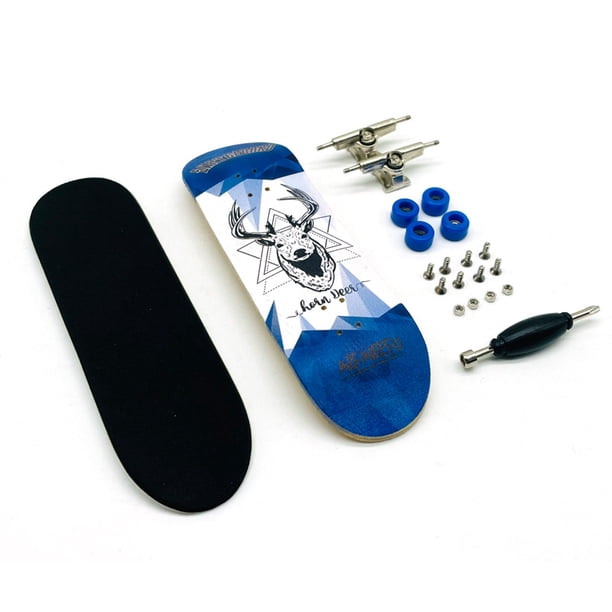 Patineta de dedo de arce con doble balancín, mini patineta creativa con punta de dedo, patineta profesional con ruedas y cojinetes, patineta de palma