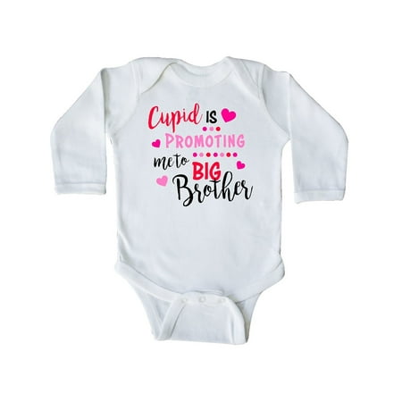 

Inktastic Cupid is Promoting me to Big Brother Gift Baby Boy Long Sleeve Bodysuit