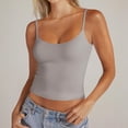thumbnail image 3 of Women’s Scoop Neck Adjustable Strap Sleeveless Tank Top Soft Stretchy Fitted Camisole Basic Layering Shirt for Daily Wear, 3 of 8