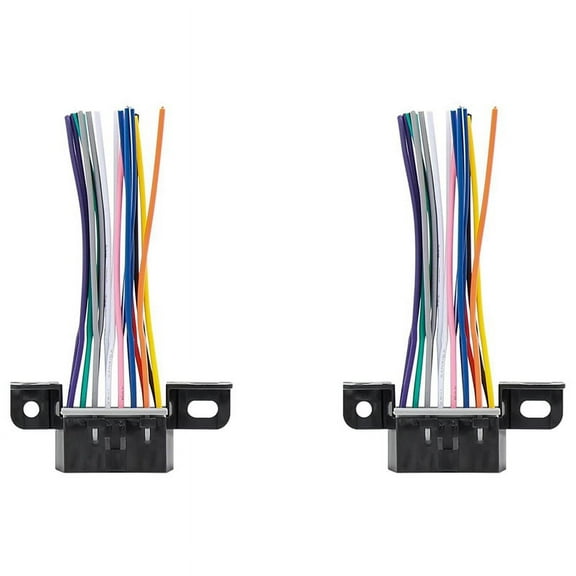 2X Full 16 Pin J1962F OBD2 Female to Male DIY Fixed Harness Adapter Connector Plug Dash Port Cable,2 x Wire Harness Connector