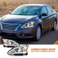 thumbnail image 3 of Bryght For 2013-2015 Nissan Sentra Halogen w/LED DRL Headlights Assembly Pair, 3 of 6