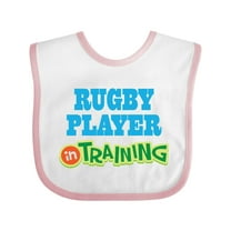 Inktastic Rugby Player in Training Boys or Girls Baby Bib