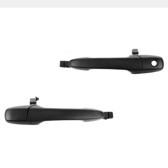 TRQ Door Handles Outside Smooth Black Front Set for Mazda 3 6 CX-7 CX-9 RX-8 DHA36691