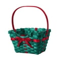 thumbnail image 6 of THLKIF Christmas Baskets for Gifts Empty Handmade Woven Gift Basket with Wooden Handle, Small Storage Container for Xmas Holiday Party Organizing Fruit Candy, 6 of 7