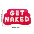 thumbnail image 3 of Faux Mat With Contrast Letter Patterns Non Slip Washable & Highly Absorbent For Bathroom Hallway & Bedroom, 3 of 6