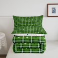 thumbnail image 5 of Manfei Modern Checkered Full Size Comforter Sets,Festive Christmas Bedding Comforter Set,Green White,Christmas Reversible,3pcs,1 Comforter and 2 Pillowcases,3pcs,1 Comforter and 2 Pillowcases, 5 of 7