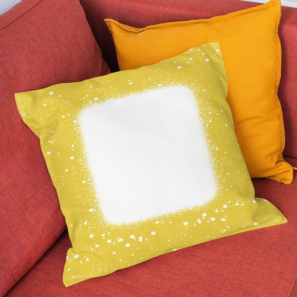 10Pcs Sublimation Blank Plain Colorful Pillow Case Covers 15.7 * 15.7 inch Home Decorative Pillowcase Cushion Cover with Concealed Zippers for DIY Heat Press Printing (Black)