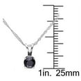 thumbnail image 3 of Pompeii 1/2ct Black Diamond Solitaire Pendant 14K White Gold (Black,AAA), 3 of 4