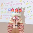 thumbnail image 5 of Suministros para fiestas de cumpleaños, divertidos sombreros de fieltro para cumpleaños, gorro de fiesta creativo con cuerda, gorro de fiesta para niños, accesorios para fotos de fiesta, 파티용품, 5 of 5