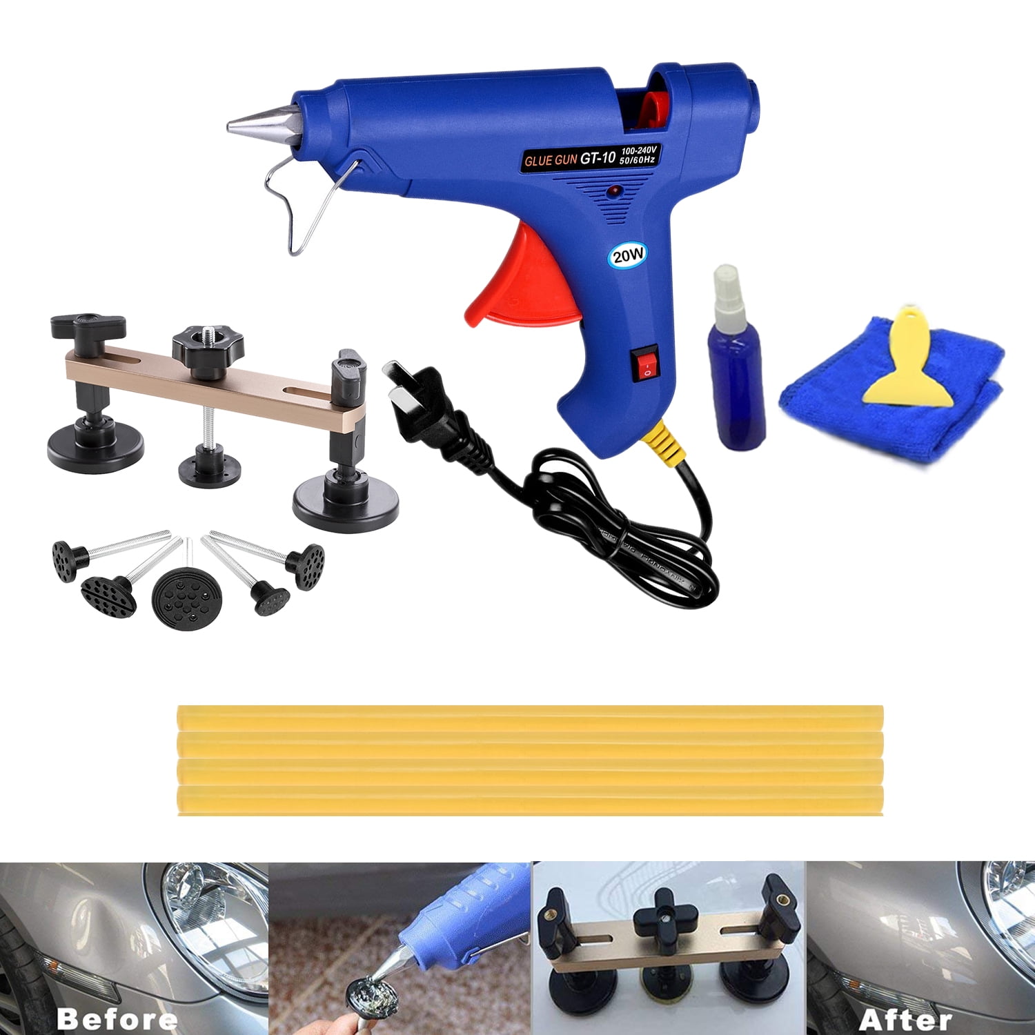 Paintless Dent Removal Tools Pops a Dent Puller Car Dent Remover Grip