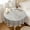 Brown#2790, variant on Waterproof and Oil-Resistant Tassel Tablecloth, Durable Polyester Fabric Table Cover with Embroidery for Kitchen Dining Room, Size is M
