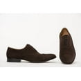 thumbnail image 2 of Pair Of Kings Mens Pure Nuts Cap Toe Brown Suede Lace Up Chocolate Dress Oxfords (10), 2 of 2