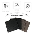 thumbnail image 3 of 4 Pcs Table Mat Dining Pad Non-slip Kitchen Mats Placemats Hot Pot Holder Silicone Pads, 3 of 6
