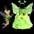 thumbnail image 2 of Disney-disfraz de hada Tinker Bell para niños y niñas, vestidos de flores iluminados con LED, traje de Cosplay, fiesta de cumpleaños y Carnaval, 2024, 2 of 5