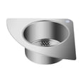 thumbnail image 2 of Fiudx Ofertas y liquidaciones Cesta de filtro Cesta de fregadero triangular de acero inoxidable 304 Cesta de almacenamiento de suministros de cocina Estante de filtro, 2 of 7
