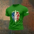 thumbnail image 2 of WAYUTE Mens 250 Anniversary USA Shirt National Flag Colors Patriotic Graphic Casual Holiday Celebration 4th of July T Shirts, 2 of 3