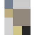 thumbnail image 2 of Grayscale 15x18 White Modern Wood Framed Museum Art Print Titled - Soft Blocks XIX, 2 of 4