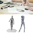 thumbnail image 3 of Human Body Drawing Mannequin with Stand,Action Figure Body,Customizable Poses Movable PVC Widely Used Drawing Mannequin for Home Office (Woman), 3 of 9