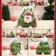 thumbnail image 3 of Cateissary Bolsas de Navidad con cordón Joyas Dulces Bocadillos Soporte de chocolate con asa Navidad Papá Noel Buena costura Bolso Fiesta Kits de decoración para fiestas Verde/Papá Noel, 3 of 6