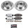thumbnail image 3 of PowerStop Rear Z26 Street Warrior Carbon-Fiber Ceramic Brake Pad and Drilled and Slotted Rotor Kit Fits: Select Models K1080-26, 3 of 9