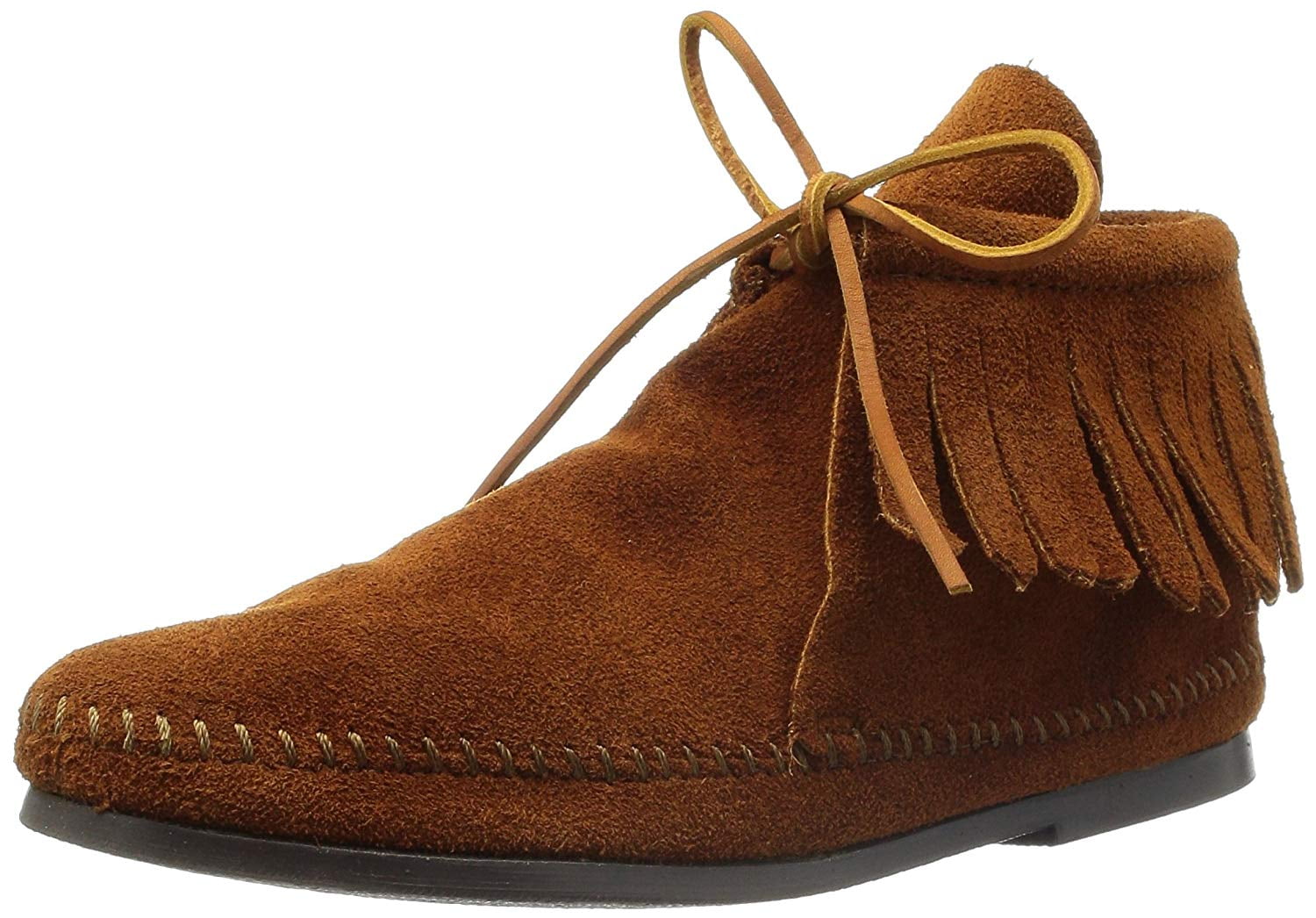 Classic Fringe Boot,Hardsole Brown 