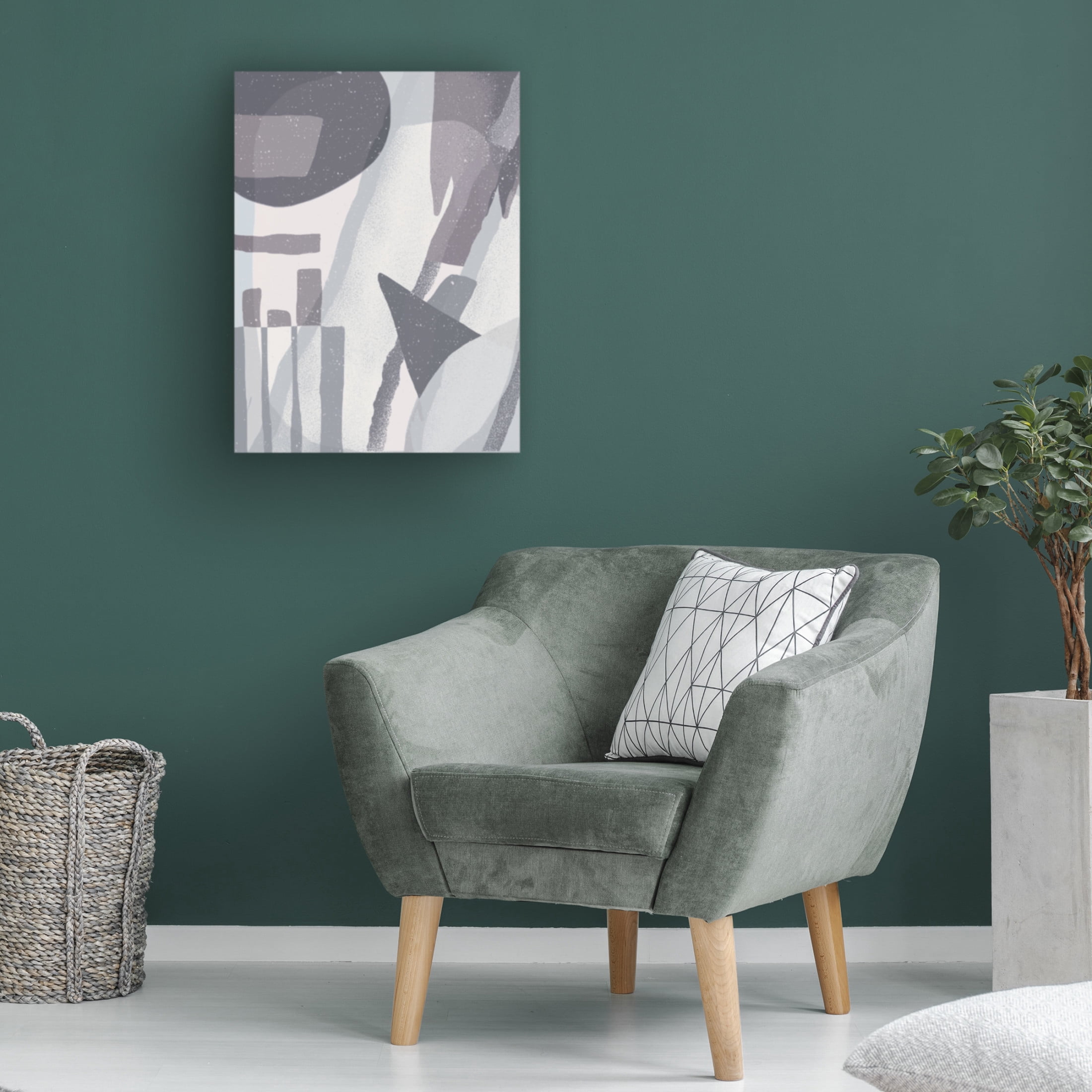 Trademark Fine Art Aylin Demir  Abstract in the Grey Canvas Wall Art