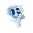 thumbnail image 4 of Ramo de flores de Jabon Sunnimix rosas artificiales Regalo de cumpleaños azul, 4 of 8