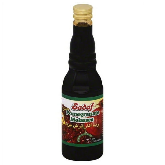 Sadaf brand Pomegranate Molasses, 10 Fl oz. in a bottle